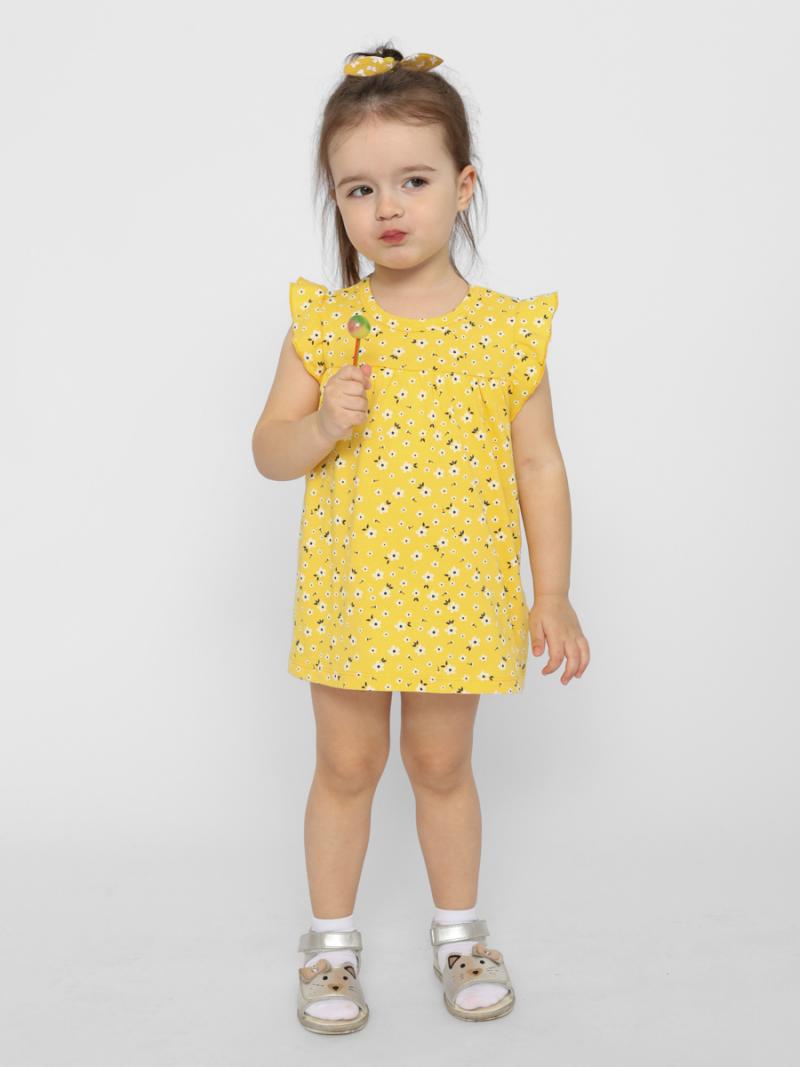 картинка Боди-платье для девочки Cherubino CSBG 40060-30-376 Желтый от магазина детских товаров ALiSa