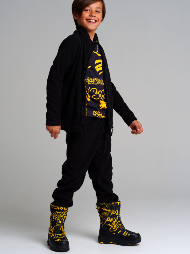 картинка Комплект флисовый для мальчика PL 32311206 толстовка, брюки от магазина детских товаров ALiSa