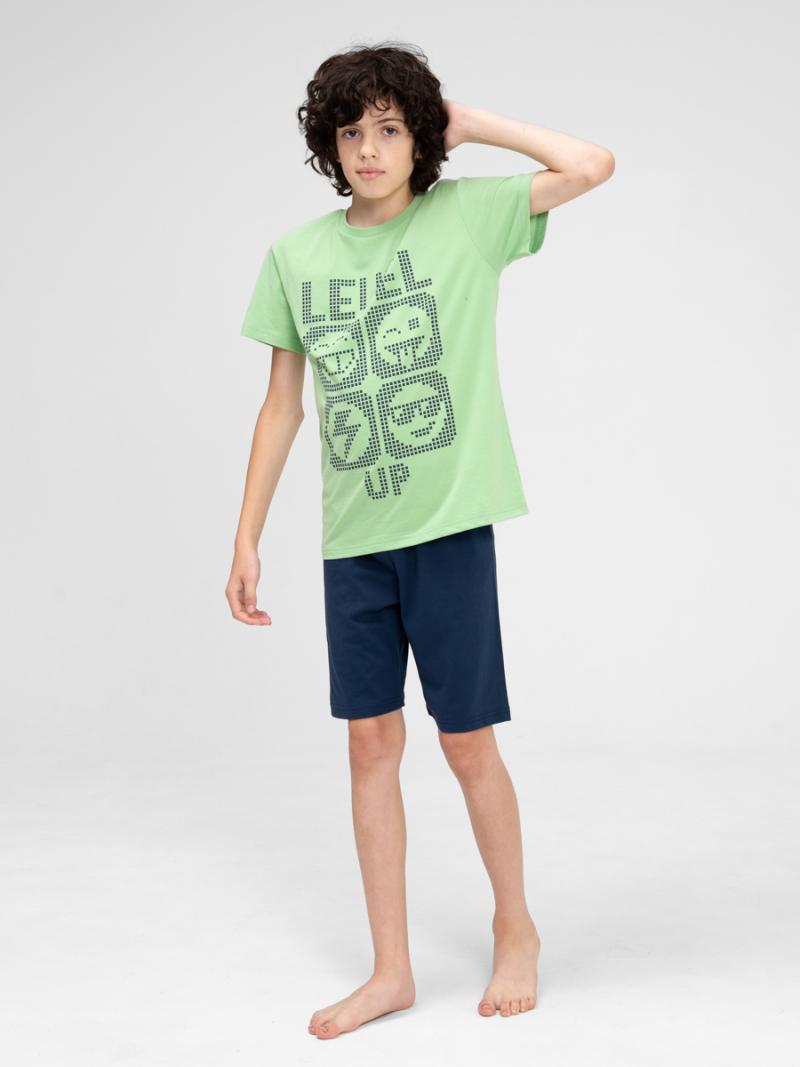 картинка Пижама для мальчика Cherubino CWJB 50141-37 Зеленый от магазина детских товаров ALiSa