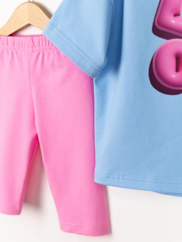 картинка Комплект для девочки Baby Boom КД552/2-К Голубой розовый от магазина детских товаров ALiSa