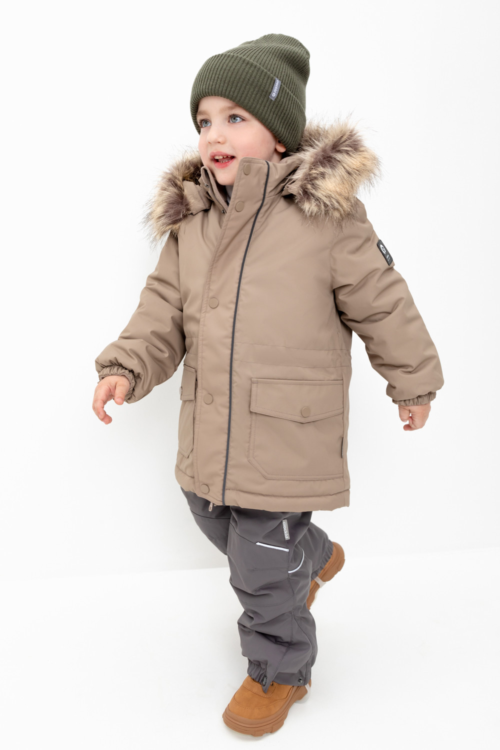 картинка Пальто зимнее для мальчика Crockid ВК 36096/1 УЗГ (104-122) от магазина детских товаров ALiSa