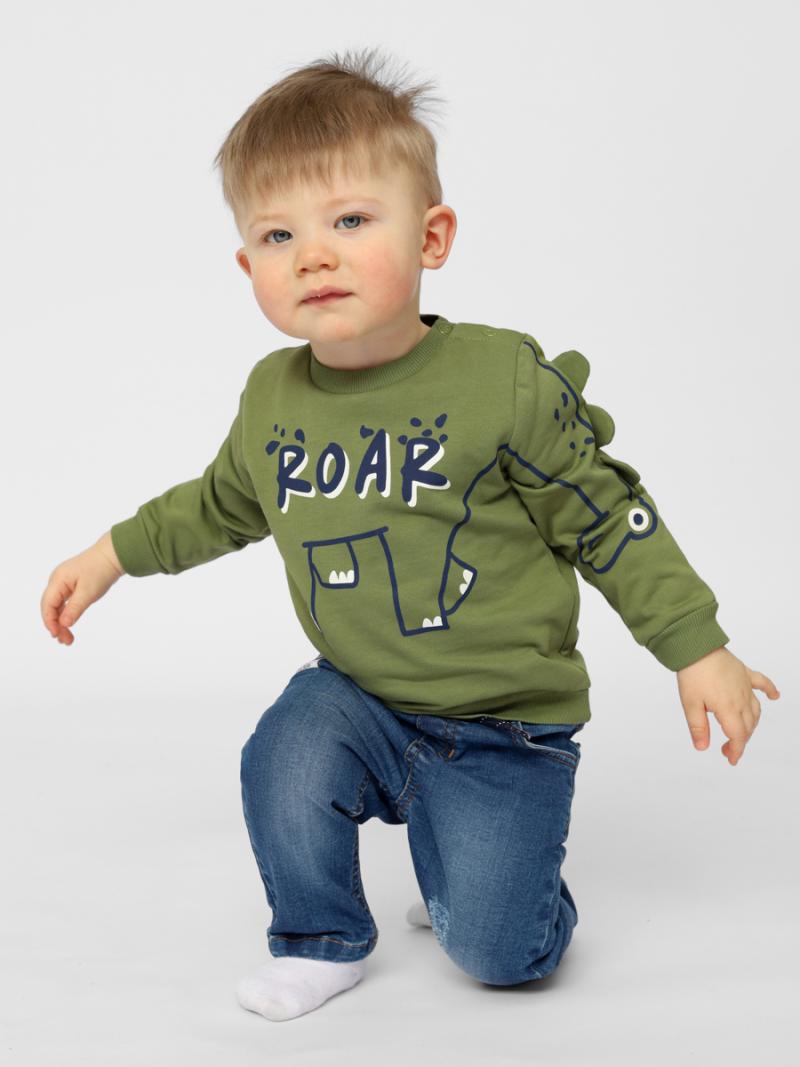 картинка Джемпер для мальчика Cherubino CSNB 63474-34-354 Оливковый от магазина детских товаров ALiSa