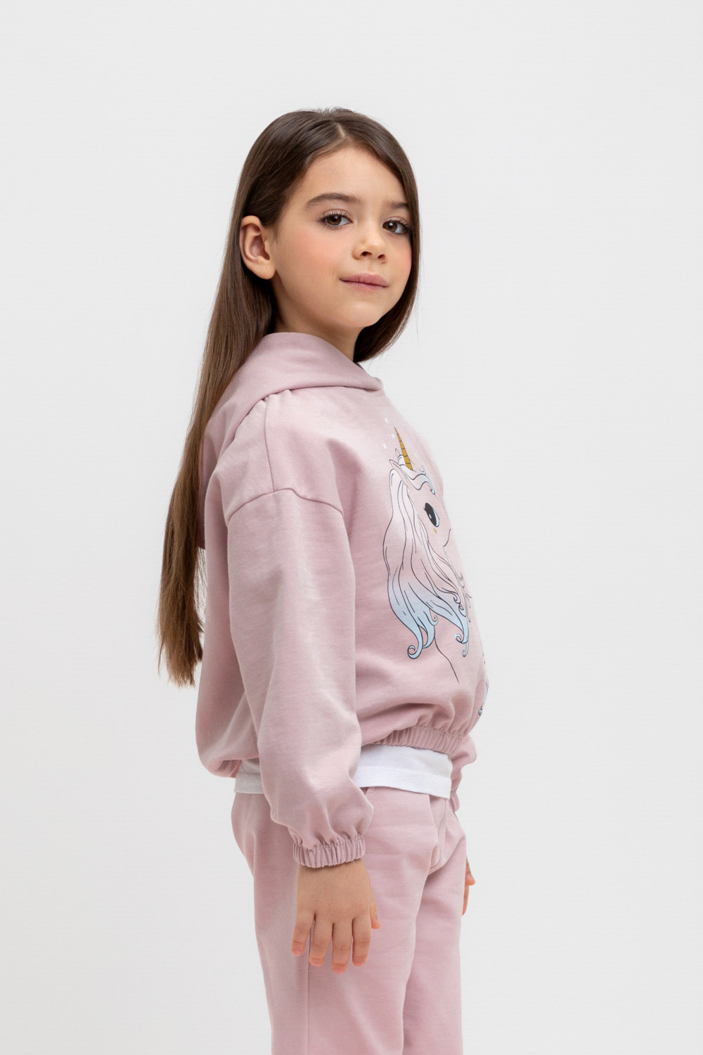 картинка Джемпер для девочки Crockid КР 302323 розово-сиреневый к449 от магазина детских товаров ALiSa