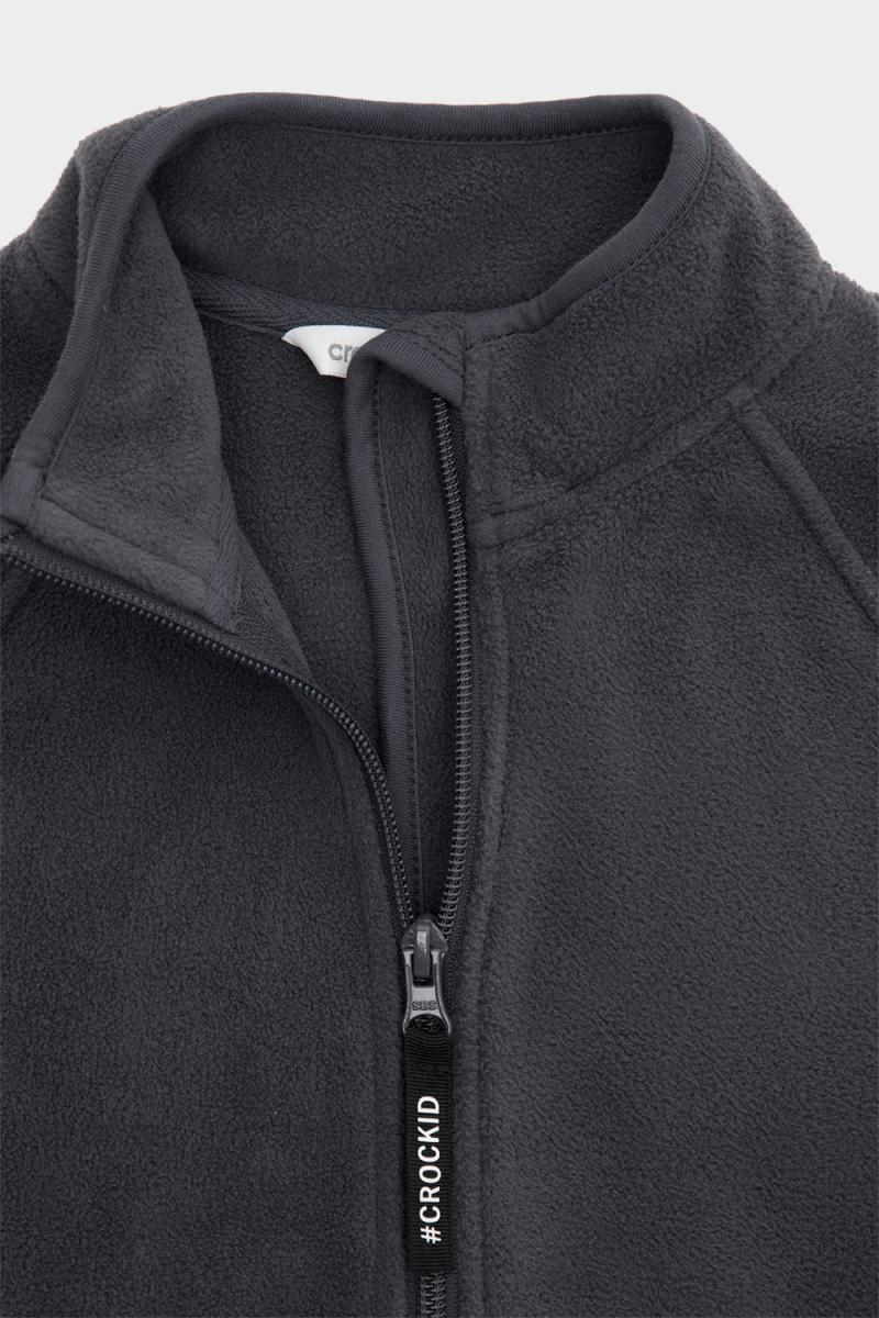 картинка Куртка флисовая Crockid ФЛ 34011 угольный серый от магазина детских товаров ALiSa
