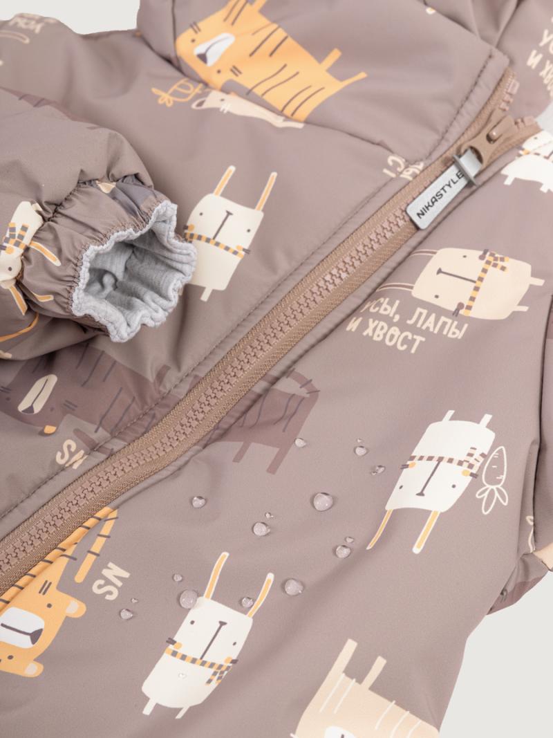 картинка Комбинезон утеплённый NIKASTYLE 8м0125 Капучино от магазина детских товаров ALiSa