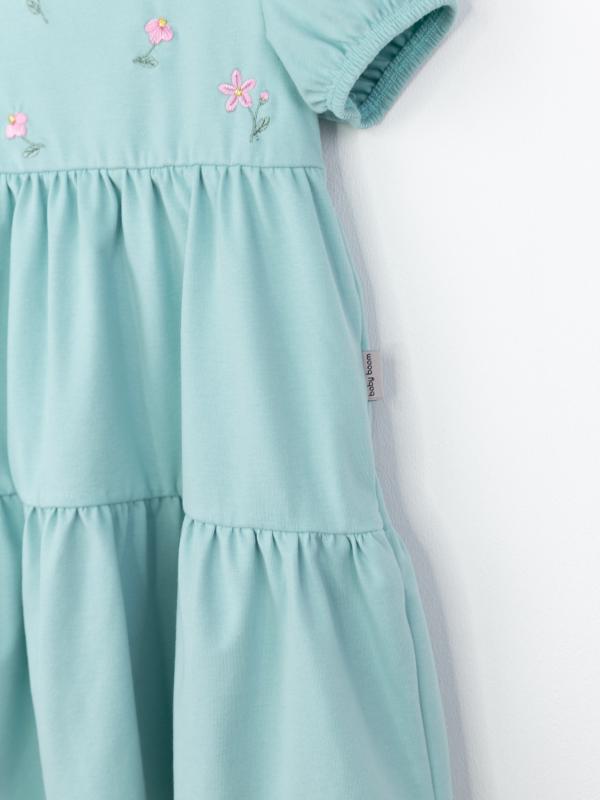 картинка Платье для девочки Baby Boom С266/2-К Мятно-голубой от магазина детских товаров ALiSa