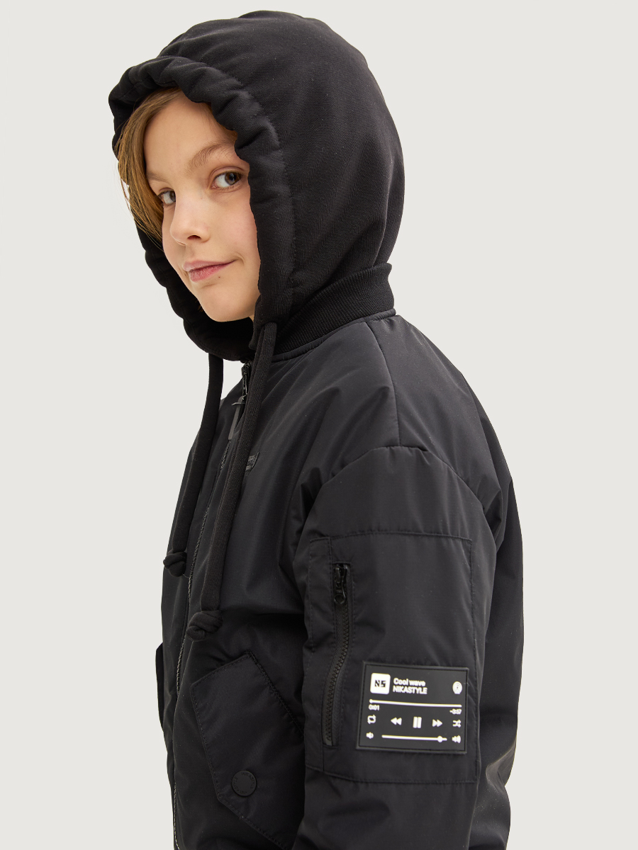 картинка Куртка утеплённая для мальчика NIKASTYLE 4м5525 Черный от магазина детских товаров ALiSa