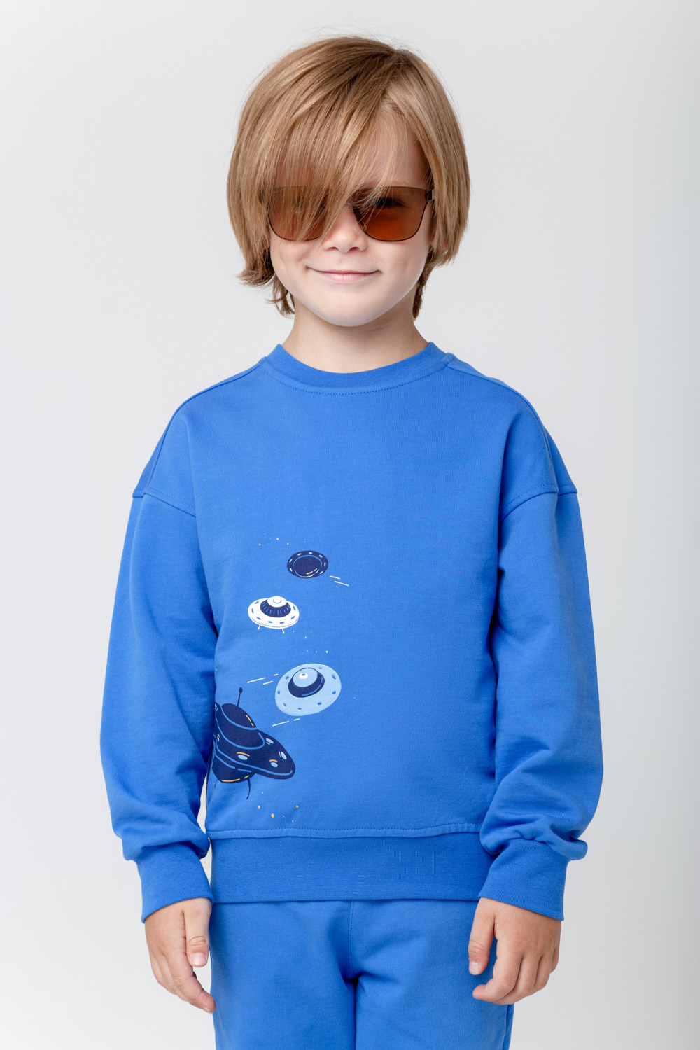 картинка Джемпер для мальчика Crockid КР 302008 ярко-голубой к372 от магазина детских товаров ALiSa