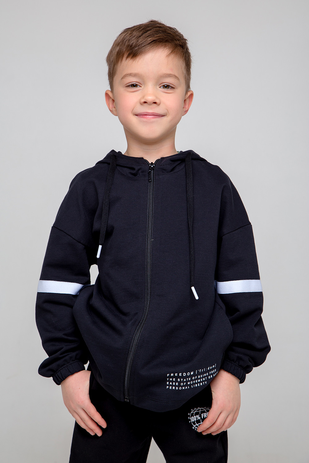 картинка Куртка для мальчика Crockid КР 301894-1 черный к354 от магазина детских товаров ALiSa