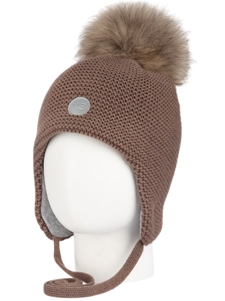 картинка Шапка утепленная NIKASTYLE 11з15524 Кофе от магазина детских товаров ALiSa
