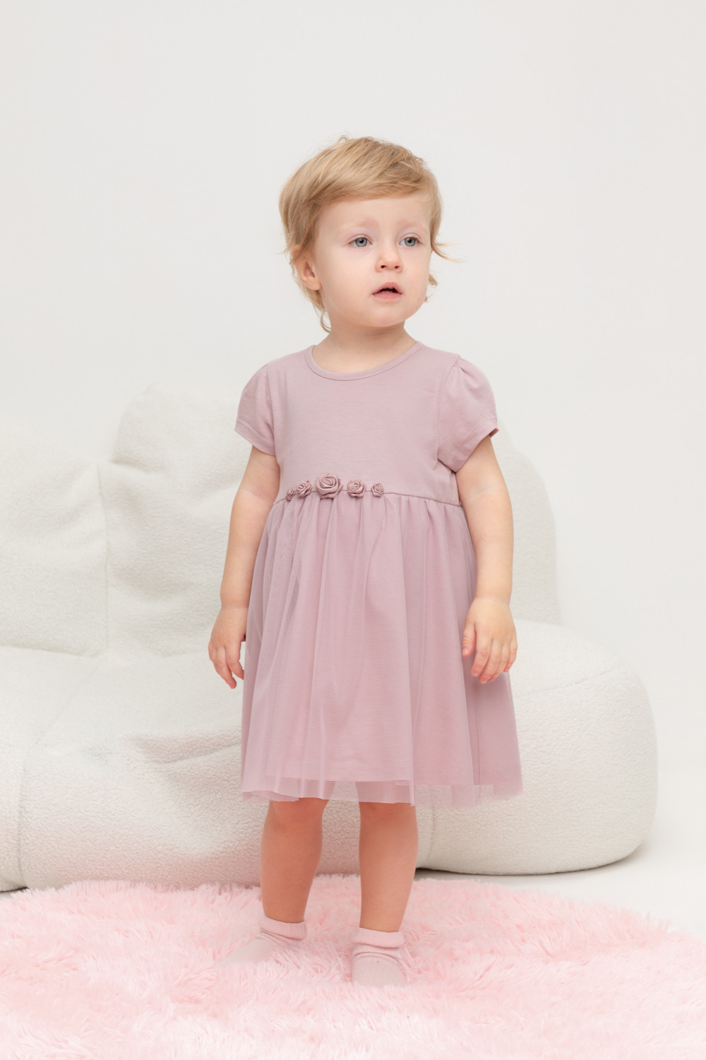 картинка Платье для девочки Crockid КР 5858 розово-сиреневый к447 от магазина детских товаров ALiSa
