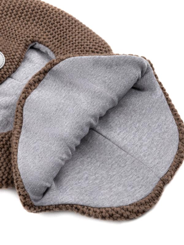 картинка Балаклава утепленная для мальчика NIKASTYLE 10з15325 Кофе от магазина детских товаров ALiSa