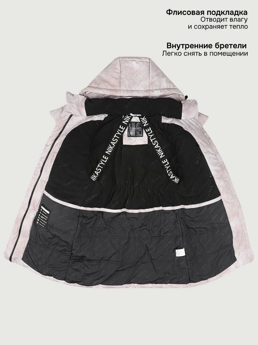 картинка Пальто для девочки NIKASTYLE 6з7425 Пудра от магазина детских товаров ALiSa