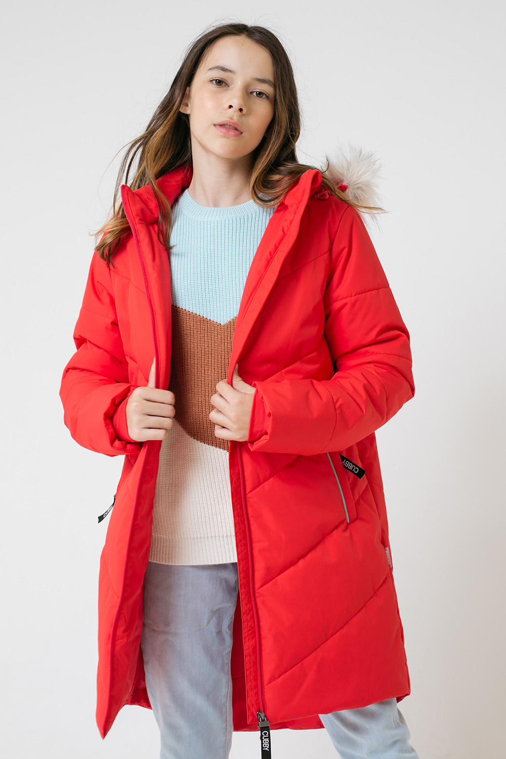 картинка Пальто зимнее для девочки Crockid ВКБ 38069/1 ГР от магазина детских товаров ALiSa