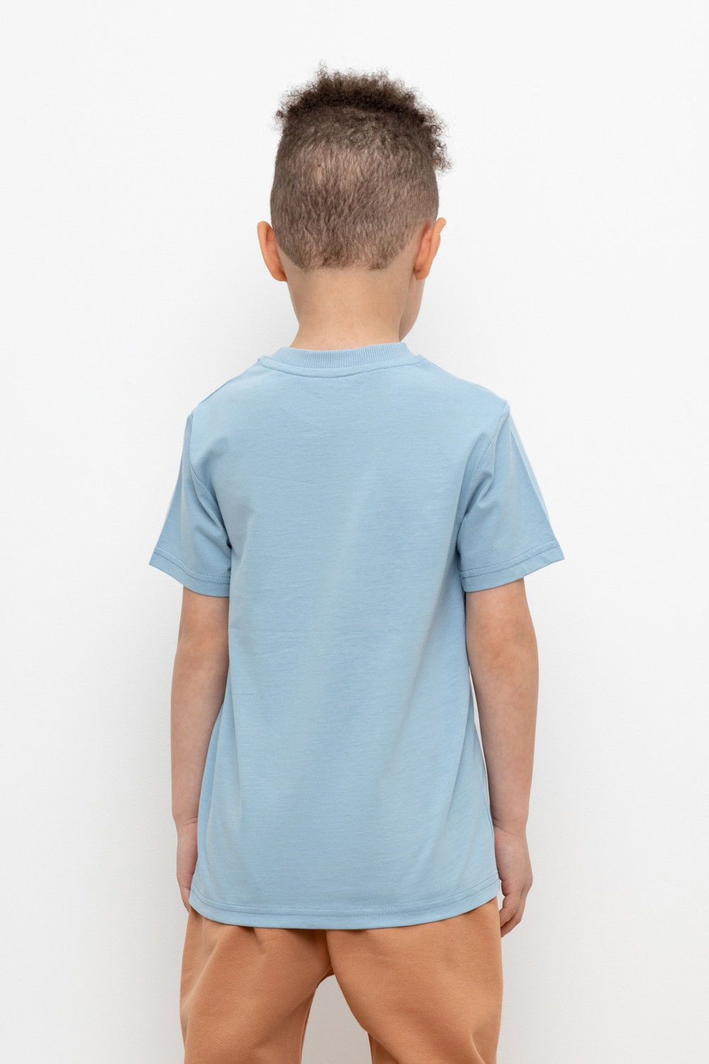 картинка Футболка для мальчика Crockid КР 302257 пыльно-синий к432 от магазина детских товаров ALiSa