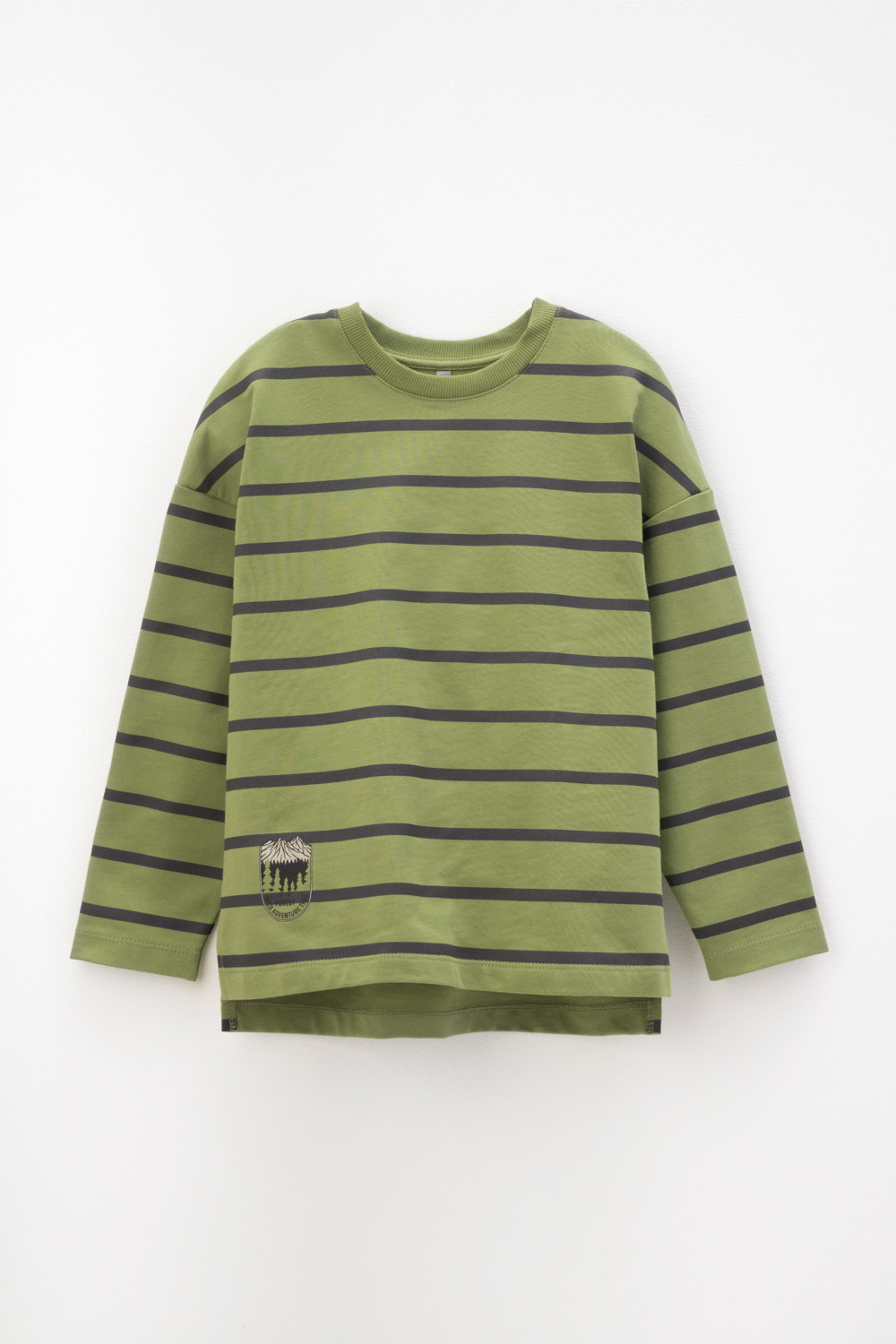 картинка Джемпер для мальчика Crockid КР 302242 фисташка, полоска к428 от магазина детских товаров ALiSa