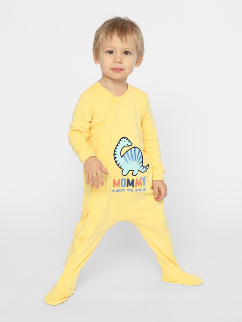 картинка Комбинезон для мальчика Cherubino CSNB 90163-30-354 Желтый от магазина детских товаров ALiSa