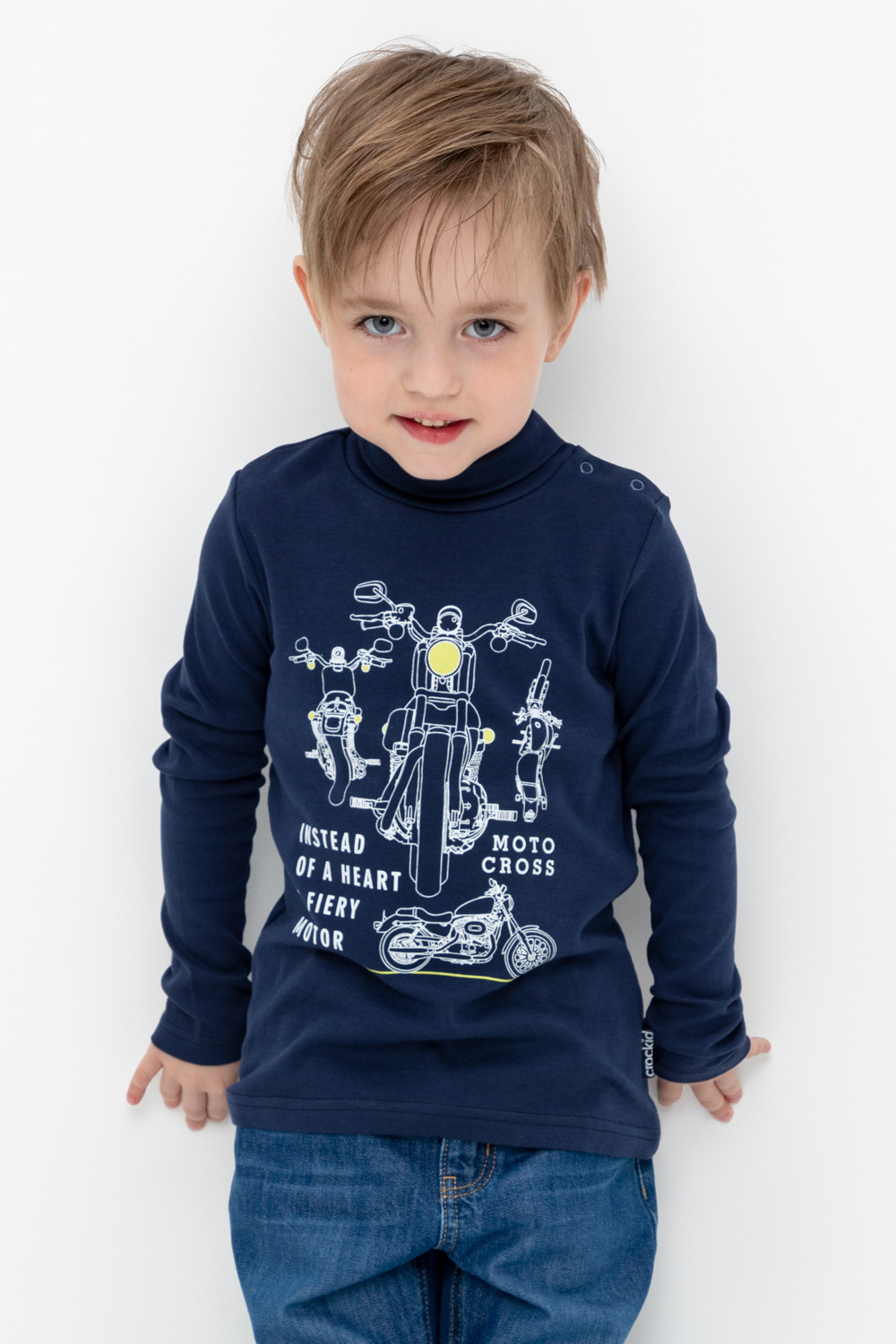 картинка Джемпер для мальчика Crockid К 301142 глубокий синий от магазина детских товаров ALiSa