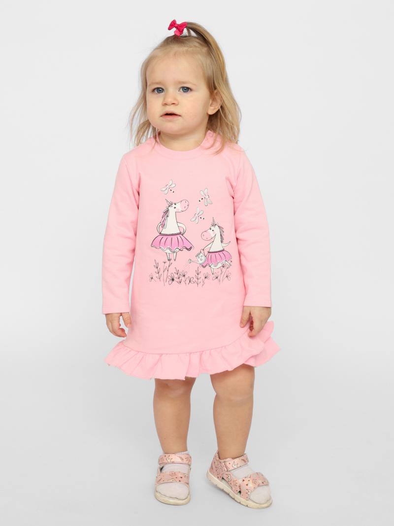 картинка Платье для девочки Cherubino CSNG 63419-27-347 Розовый от магазина детских товаров ALiSa