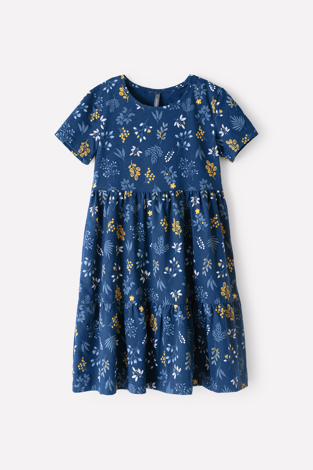 картинка Платье для девочки Crockid КР 5771 лунный океан, нежные веточки к347 от магазина детских товаров ALiSa