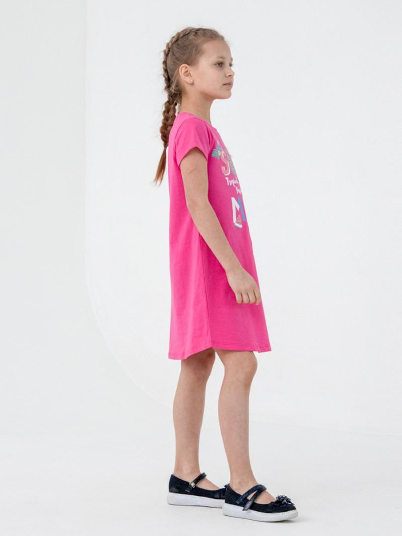 картинка Платье для девочки Cherubino CSKG 63092-46-314 Циклама от магазина детских товаров ALiSa