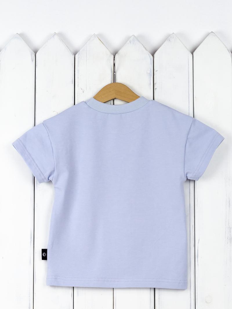 картинка Футболка для мальчика Baby Boom Ф95/8-К Серо голубая от магазина детских товаров ALiSa