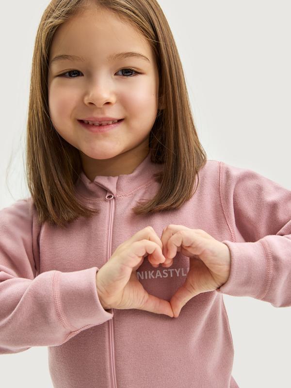 картинка Комбинезон флисовый для девочки NIKASTYLE 8т19025 Розовый от магазина детских товаров ALiSa