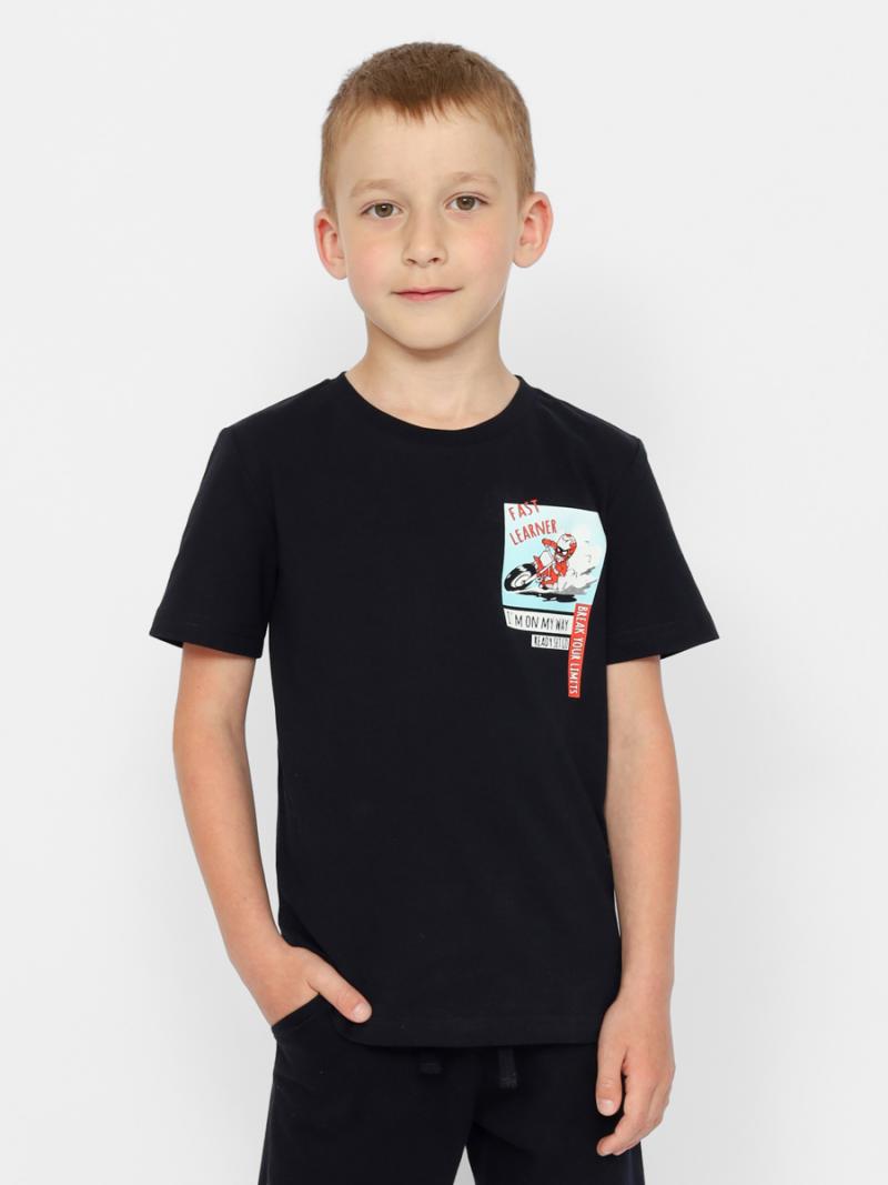 картинка Футболка для мальчика CWKB 63385-22 Черный от магазина детских товаров ALiSa
