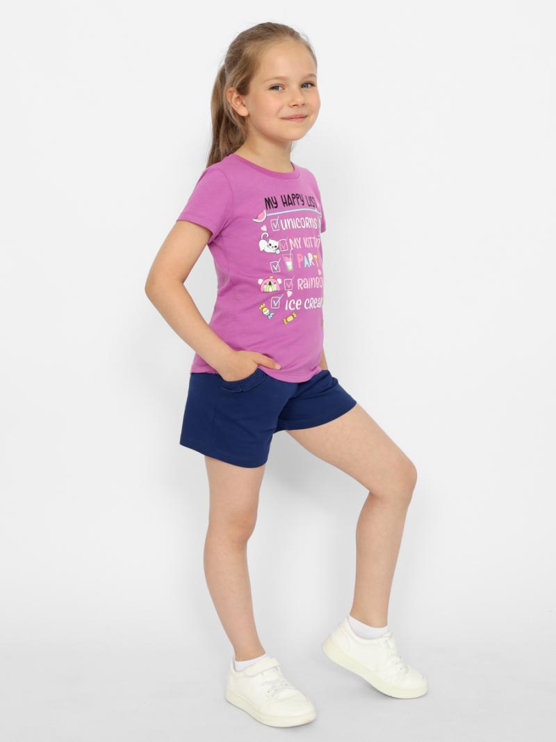 картинка Футболка для девочки Cherubino CWKG 63405-44 Фиолетовый от магазина детских товаров ALiSa