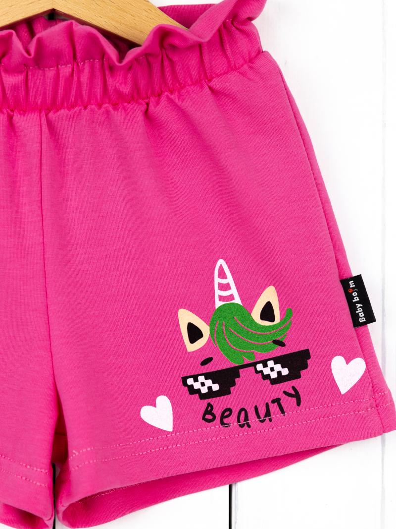 картинка Шорты для девочки Baby Boom П106/2-К Фуксия Б108 от магазина детских товаров ALiSa