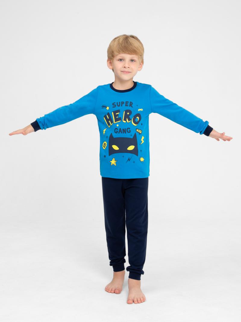 картинка Пижама для мальчика Cherubino CWKB 50138-42 Синий от магазина детских товаров ALiSa