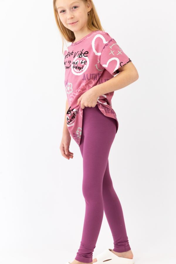картинка Легинсы для девочки Baby Boom П66/17-К Виноград Б117 от магазина детских товаров ALiSa