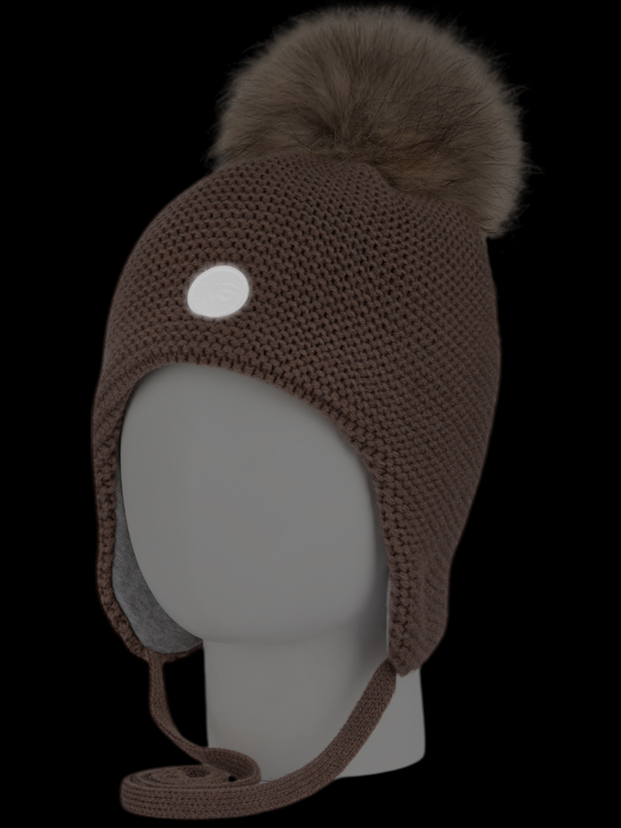 картинка Шапка утепленная NIKASTYLE 11з15524 Кофе от магазина детских товаров ALiSa