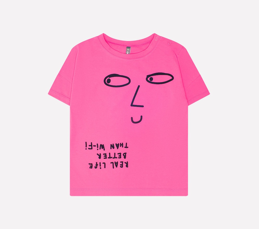 картинка Футболка для девочки Crockid КР 300819 ярко-розовый к229 от магазина детских товаров ALiSa