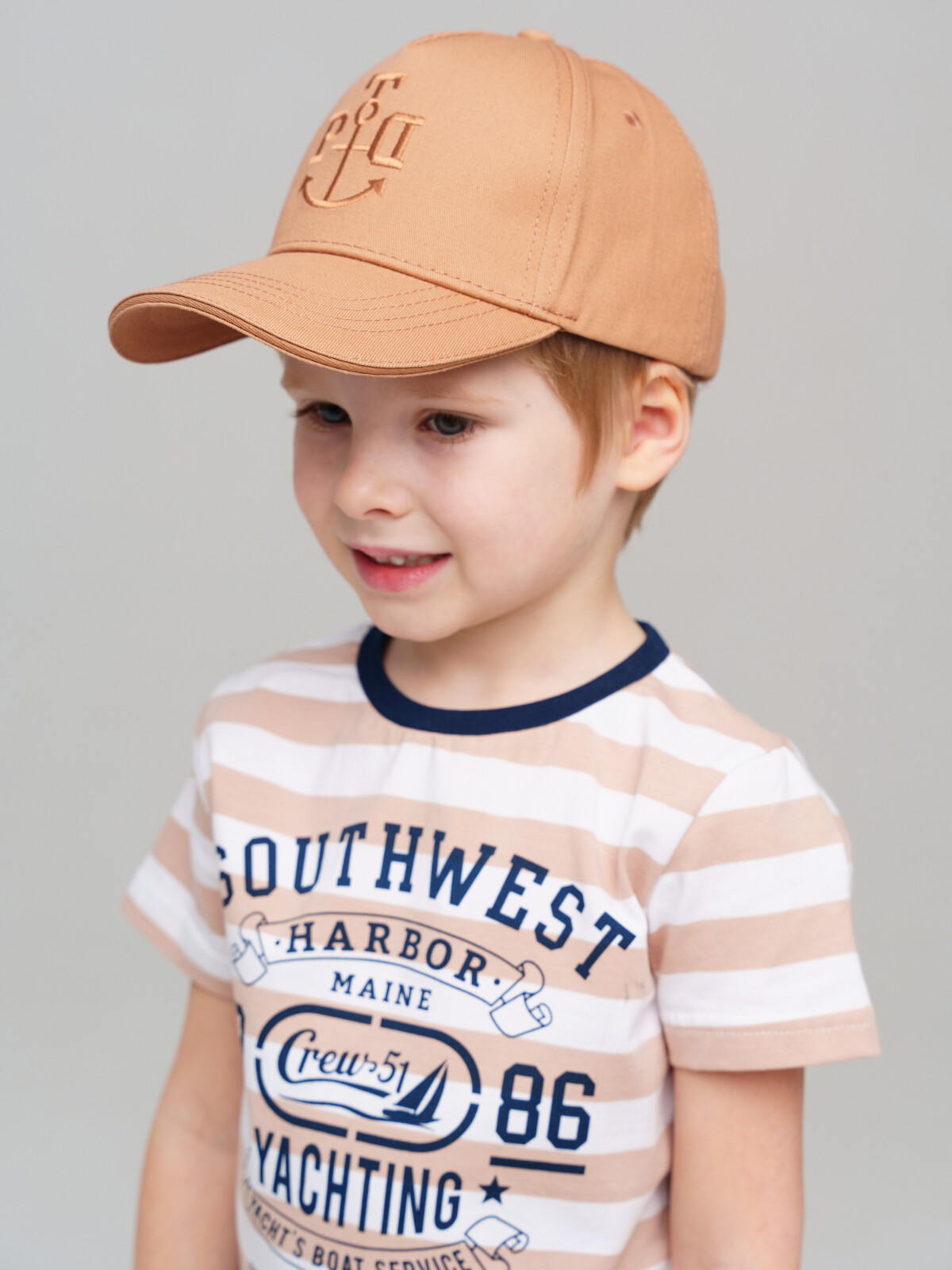 картинка Кепка текстильная для мальчика PL 12512101 Бежевый от магазина детских товаров ALiSa