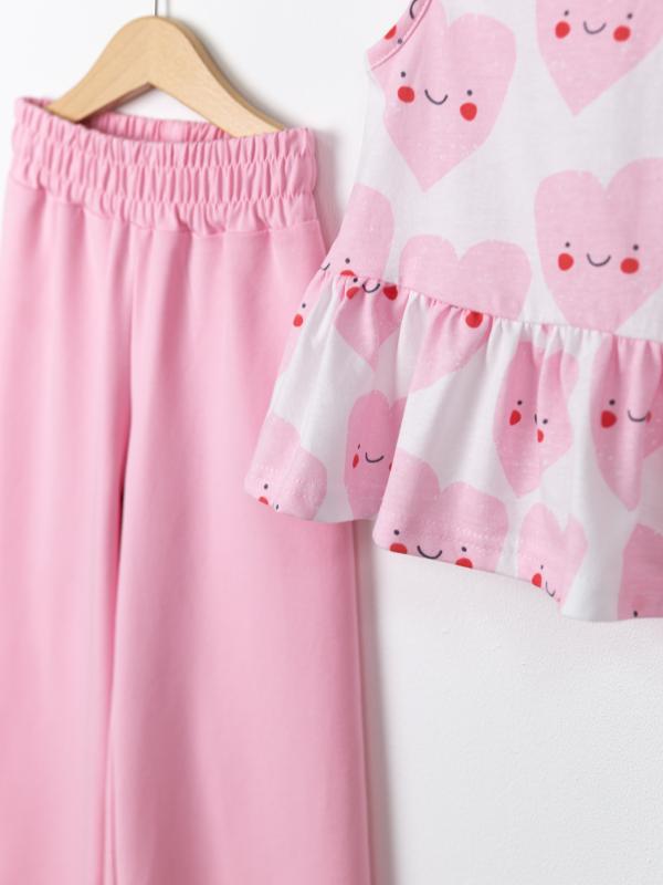 картинка Комплект для девочки Baby Boom КД560/1-К Сердечки + розовый от магазина детских товаров ALiSa