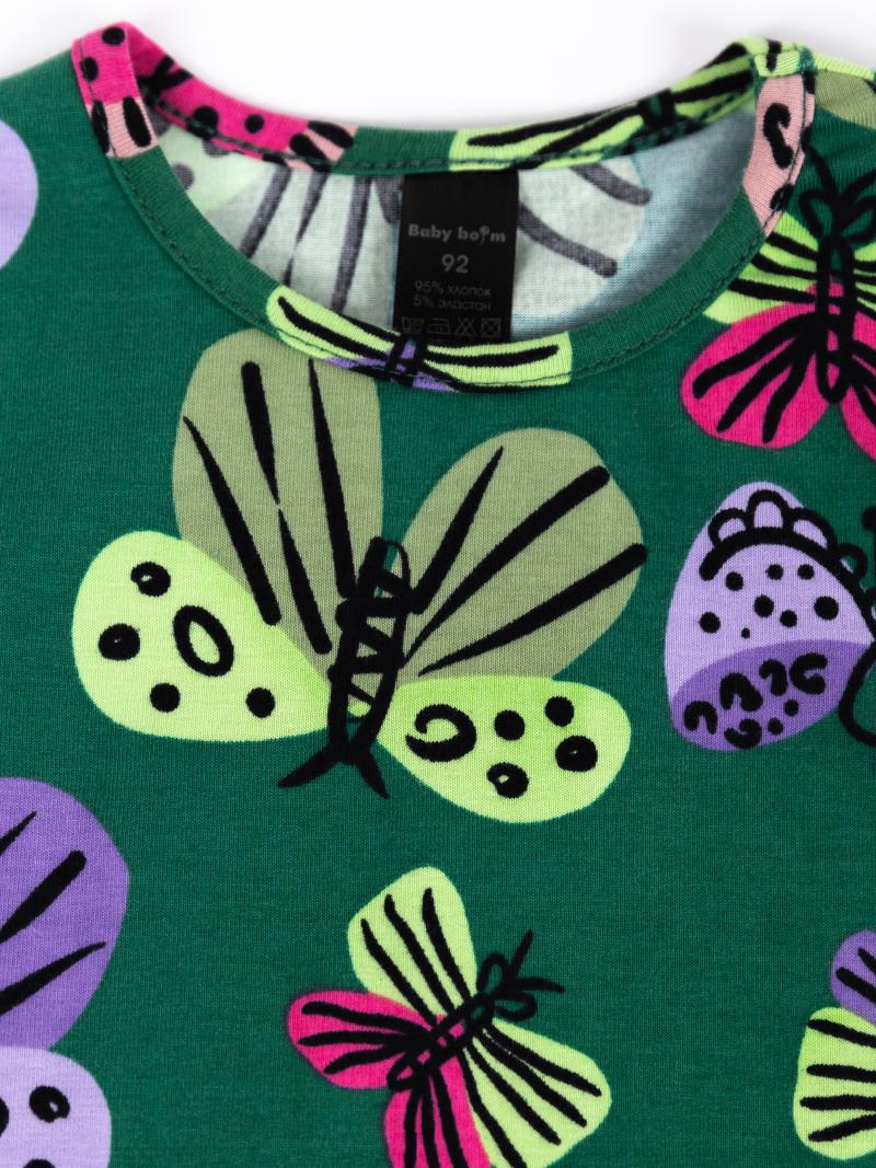 картинка Лонгслив для девочки Baby Boom Ф141/1-К Бабочки Б111 от магазина детских товаров ALiSa