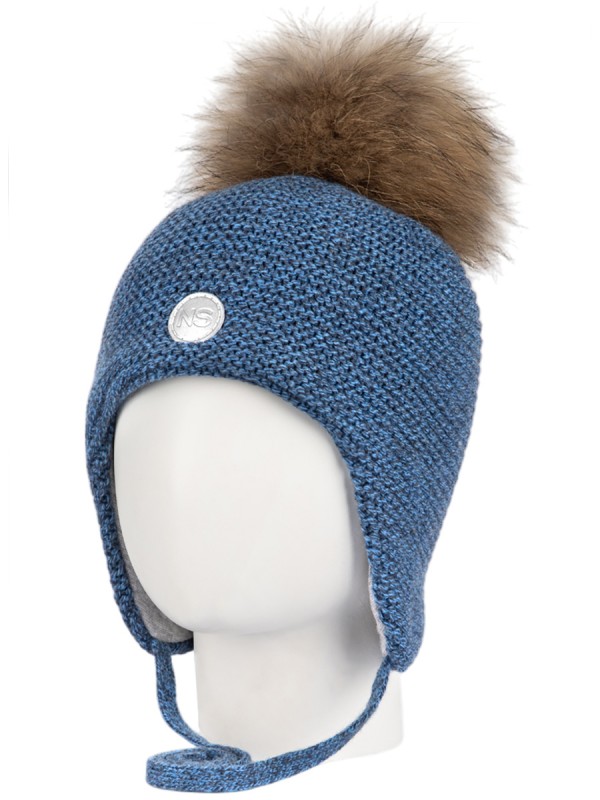 картинка Шапка утепленная для мальчика NIKASTYLE 11з15524 Джинсовый от магазина детских товаров ALiSa
