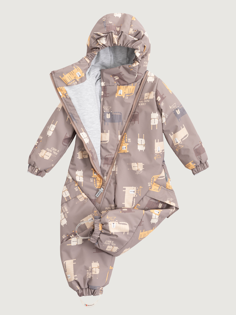 картинка Комбинезон утеплённый NIKASTYLE 8м0125 Капучино от магазина детских товаров ALiSa