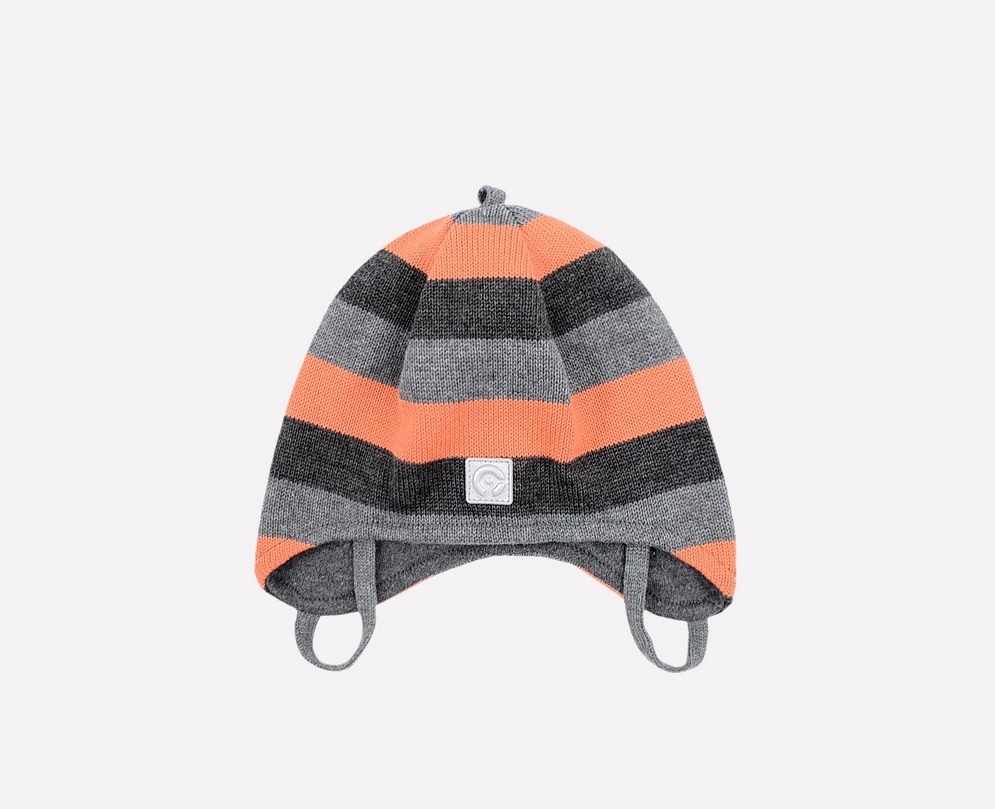 картинка Шапка для мальчика Crockid КВ 20201 манго, серый от магазина детских товаров ALiSa