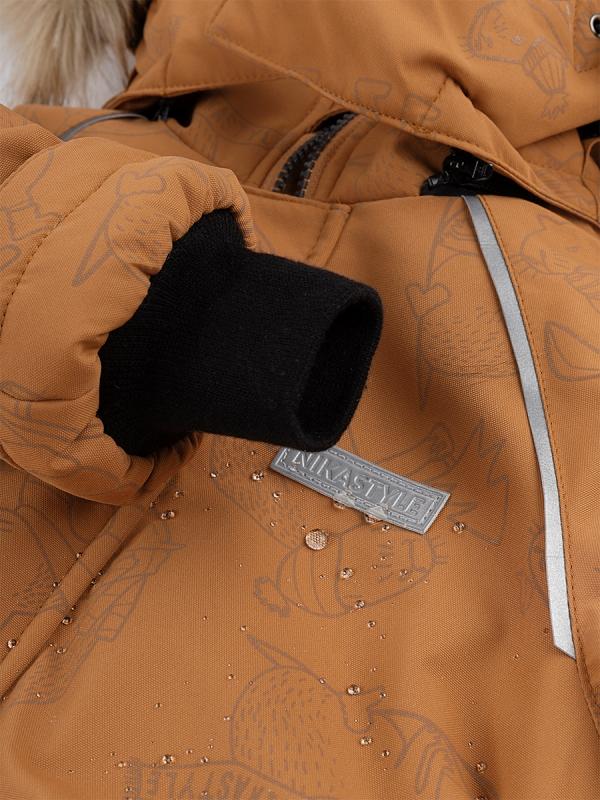 картинка Комплект зимний для мальчика NIKASTYLE 7з0324 Кэмел черный от магазина детских товаров ALiSa