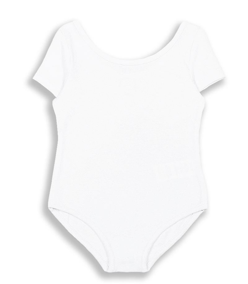 картинка Купальник гимнастический для девочки CAKG 40016-20 Белый от магазина детских товаров ALiSa