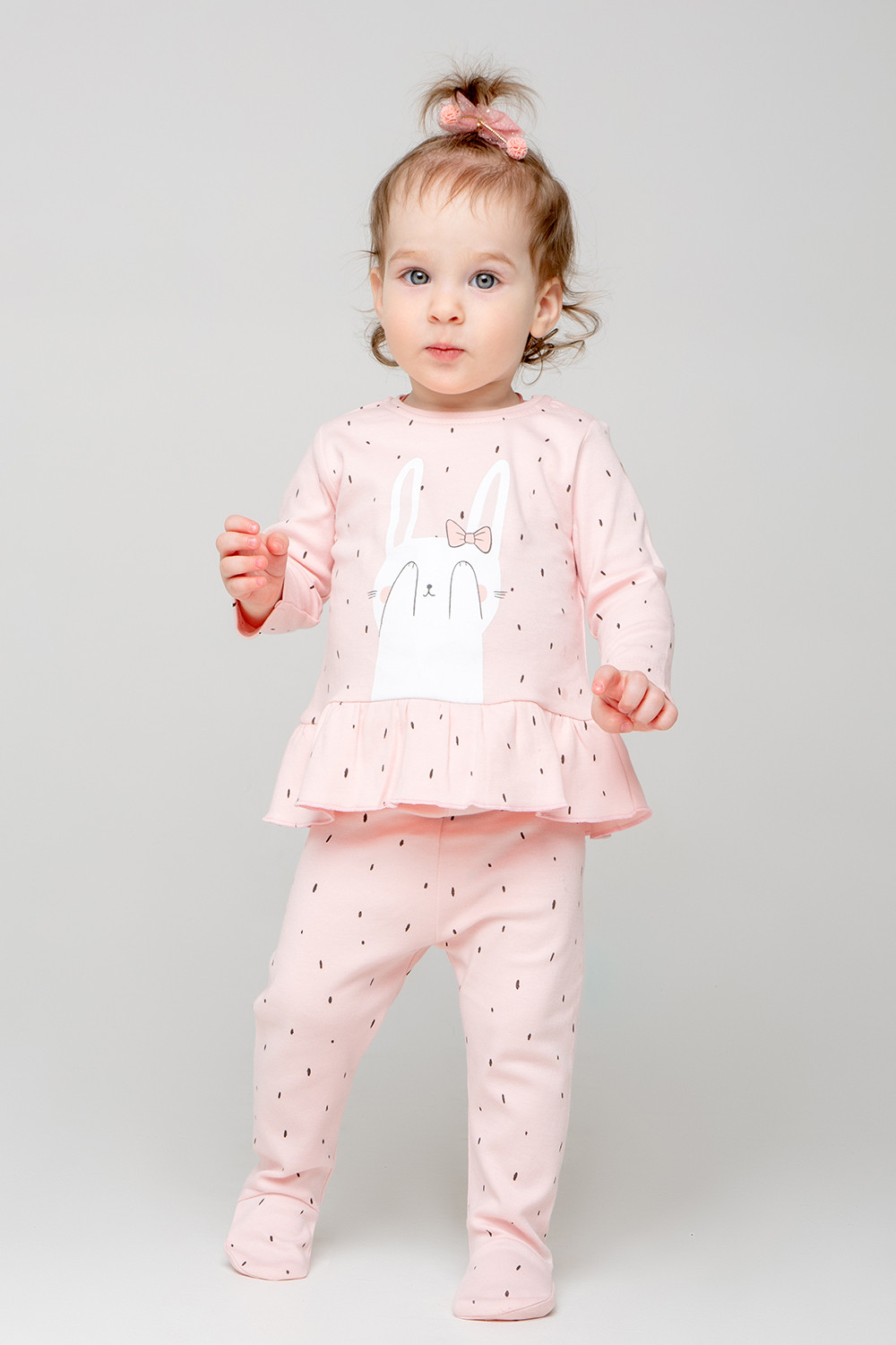 картинка Ползунки для девочки Crockid К 400220 штрихи на бежево-розовом я115 от магазина детских товаров ALiSa