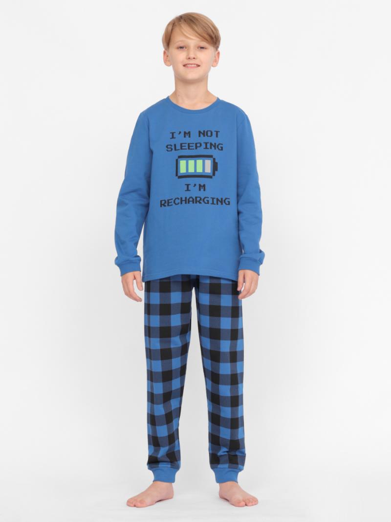 картинка Пижама для мальчика Cherubino CSJB 50095-42 Синий от магазина детских товаров ALiSa