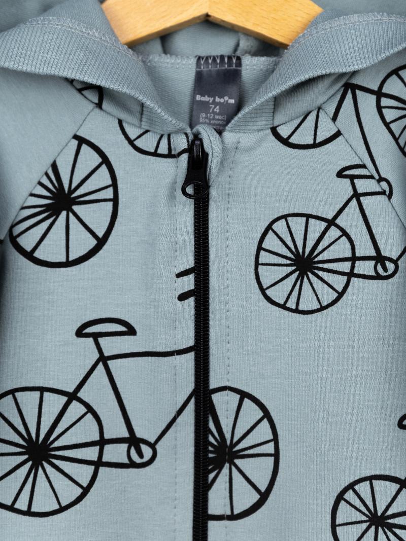 картинка Куртка для мальчика Baby Boom Р59/1-Ф Велосипеды на турмалине я714 от магазина детских товаров ALiSa