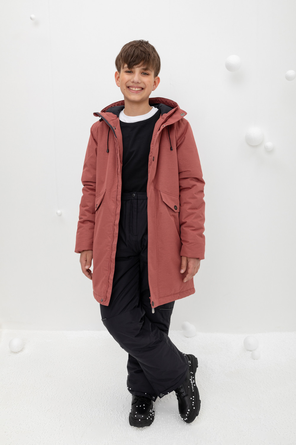 картинка Пальто зимнее для мальчика Crockid ВК 36097/2 ГР от магазина детских товаров ALiSa