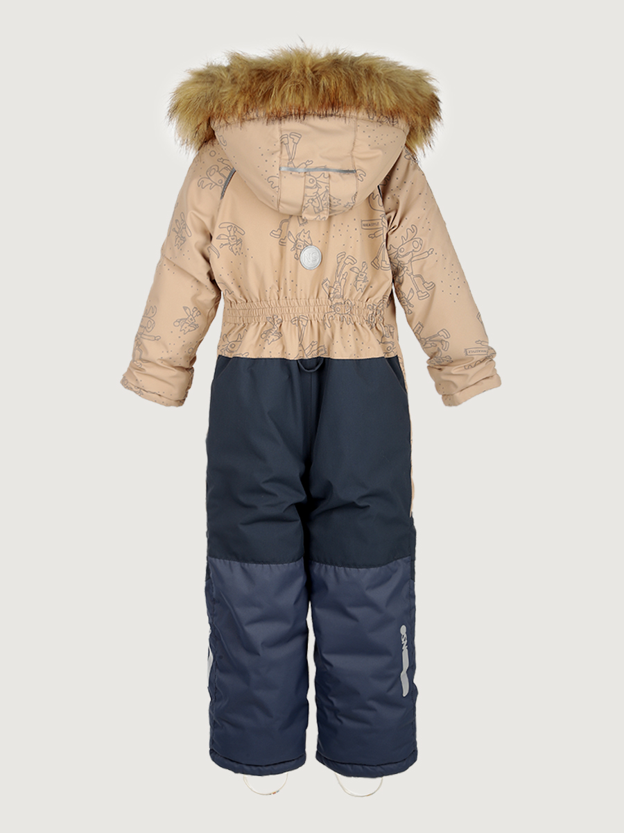 картинка Комбинезон для девочки NIKASTYLE 8з0625 Латте Серый от магазина детских товаров ALiSa