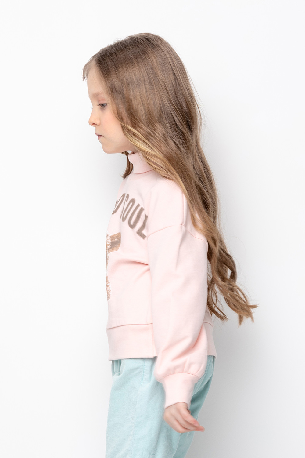 картинка Джемпер для девочки Crockid К 301745 бежево-розовый от магазина детских товаров ALiSa