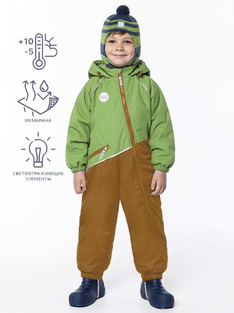 картинка Комбинезон утепленный для мальчика NIKASTYLE 8м1524 васаби кэмел от магазина детских товаров ALiSa