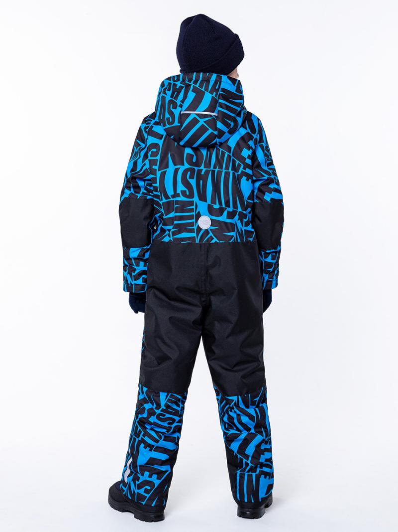картинка Комбинезон зимний для мальчика NIKASTYLE 8з1723 голубой черный от магазина детских товаров ALiSa